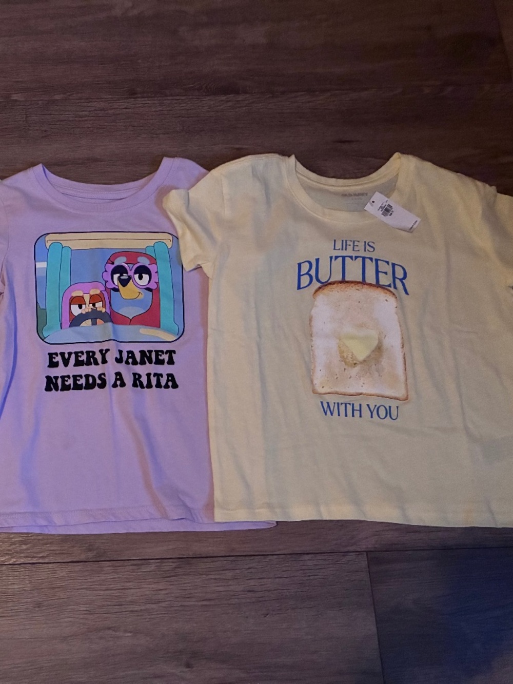 3 Girls 6-7 Graphic Tees